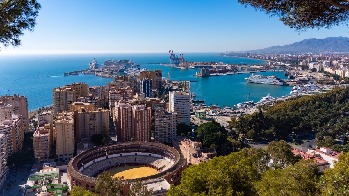 Vista de Málaga
