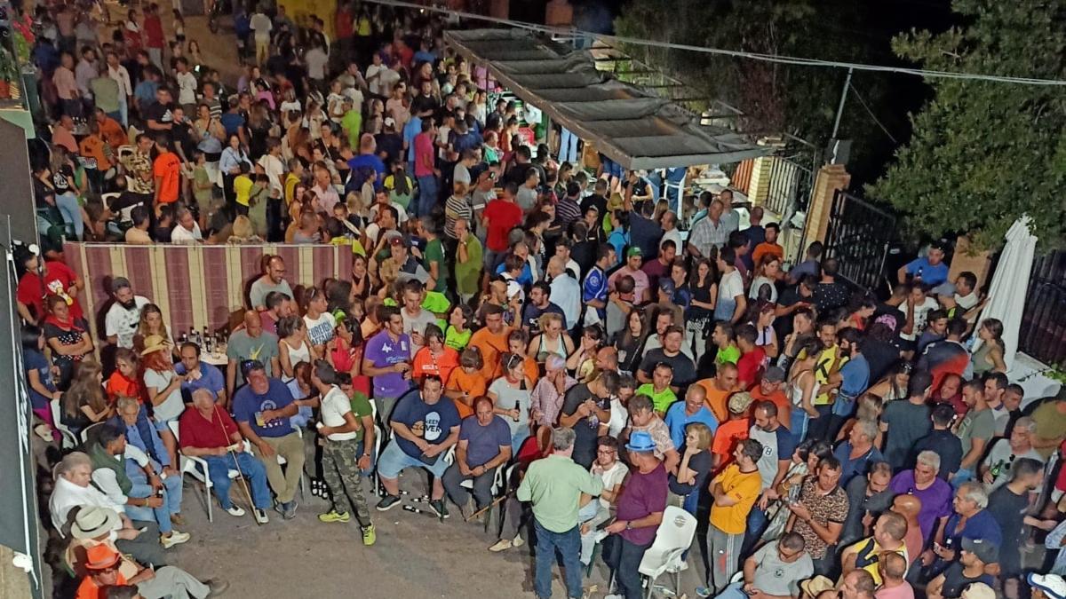 Terraza del 'Bar La Viña' durante las Fiestas Patronales de 2022