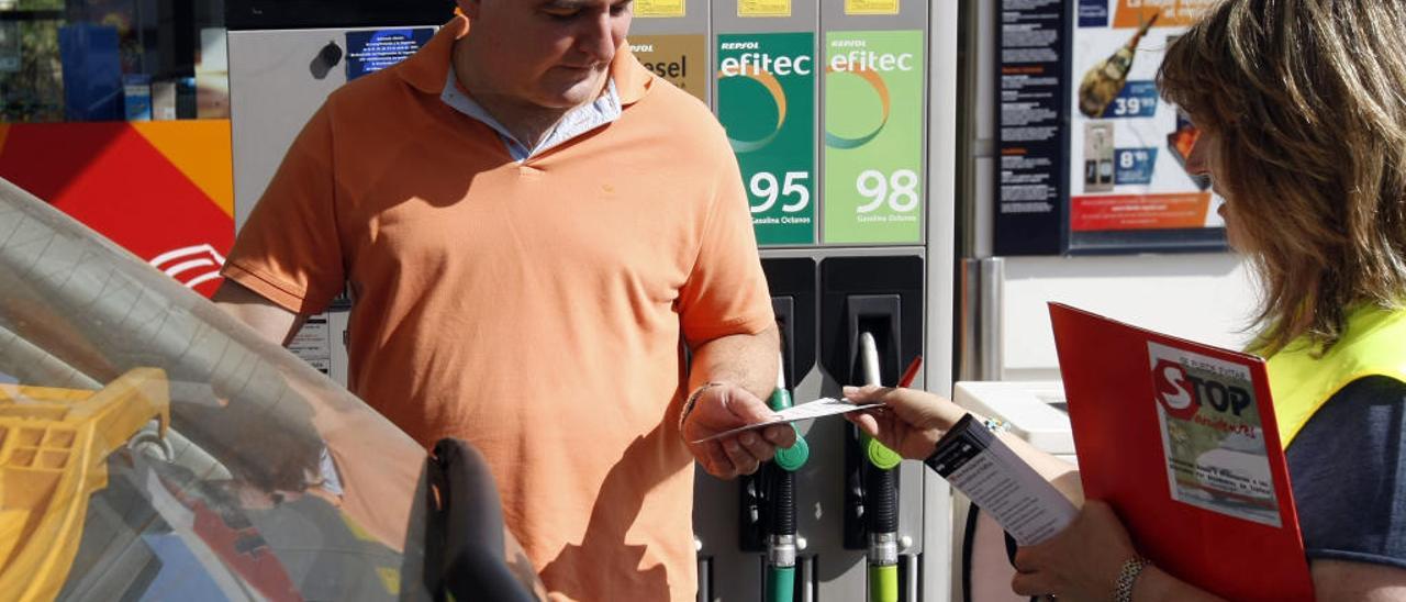 Gasolinera en Vara de Quart, en València.