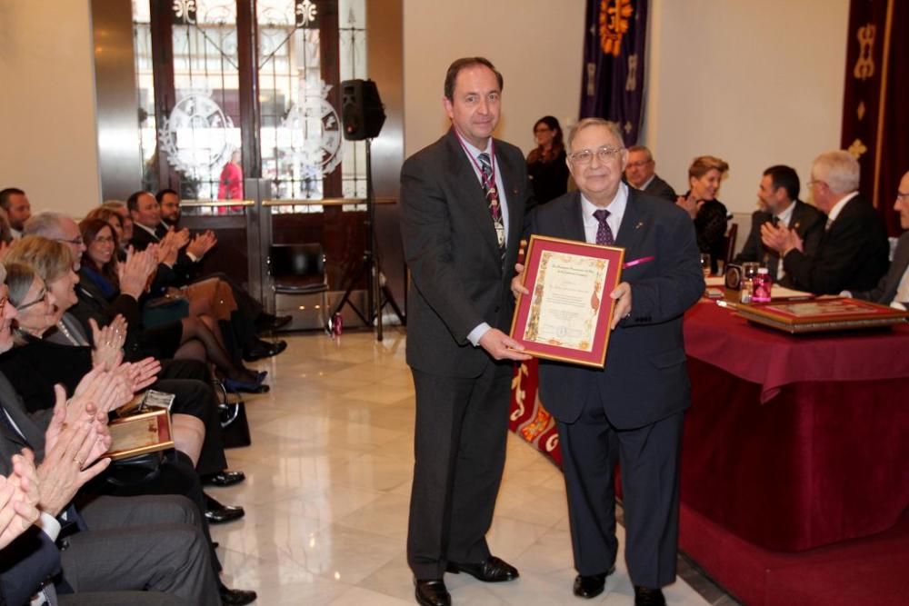 Proclamación y entrega de premios al Procesionista del Año de la Semana Santa de Cartagena