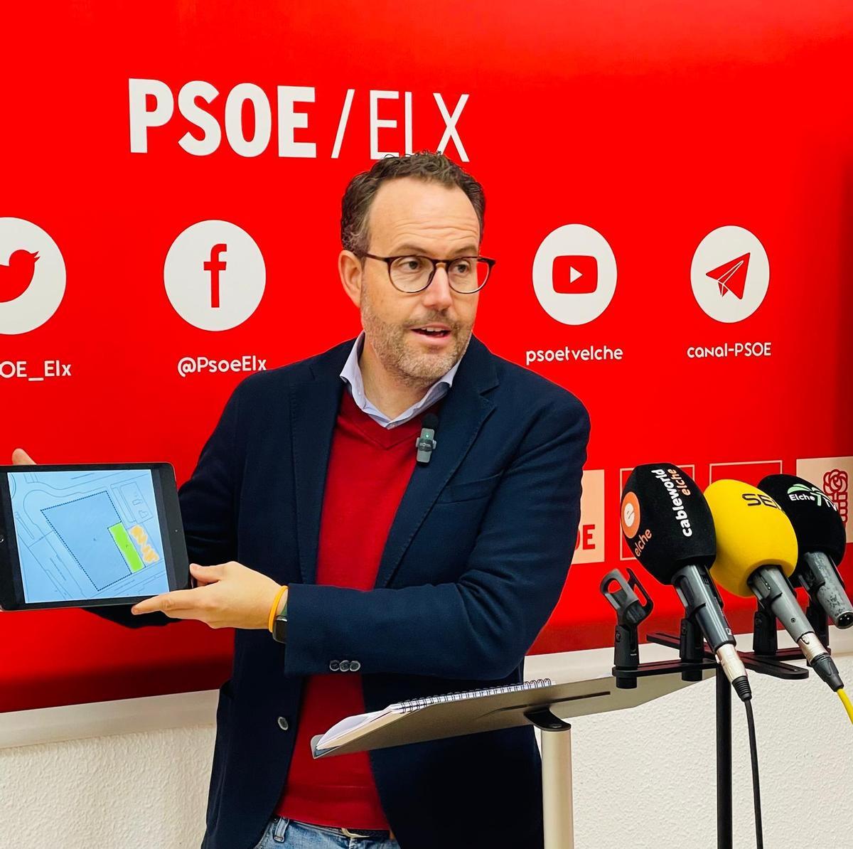 Héctor Díez, portavoz del PSOE en el Ayuntamiento de Elche