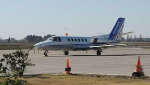 Imagen de archivo de un aparato Cessna 551.