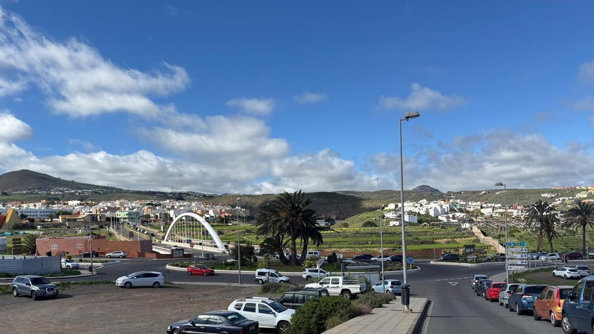 Vista desde el barrio de San Gregorio, en Telde