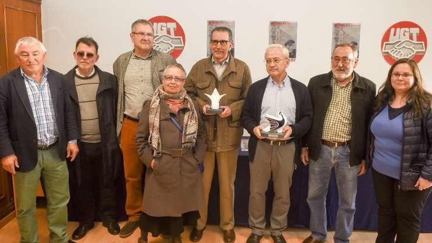 La unión intercomarcal coruñesa de UGT entrega sus Premios 1º de Maio