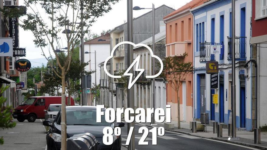 El tiempo en Forcarei: previsión meteorológica para hoy, viernes 24 de abril