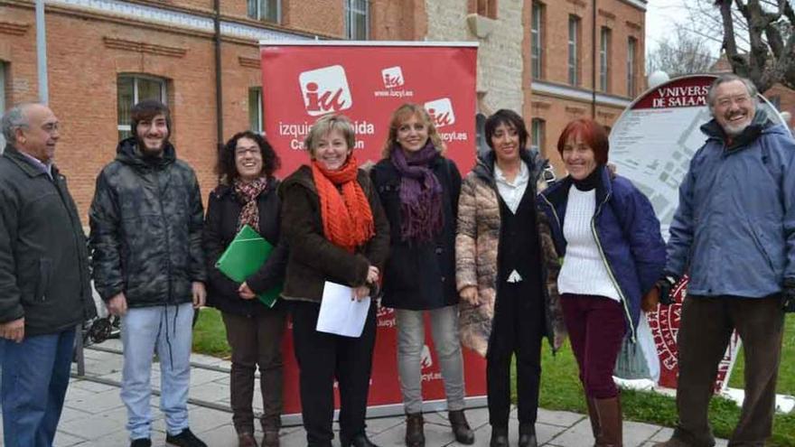 El grupo de IU, en el Campus.