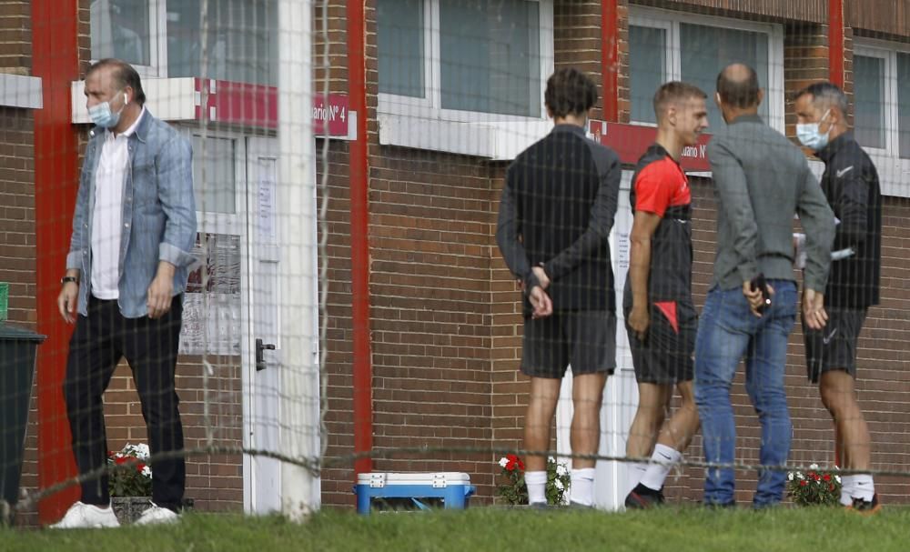 Entrenamiento del Sporting en Mareo.