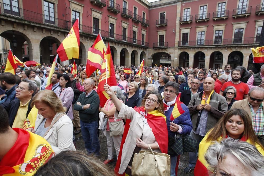 Manifestación en Gijón por la unidad de España