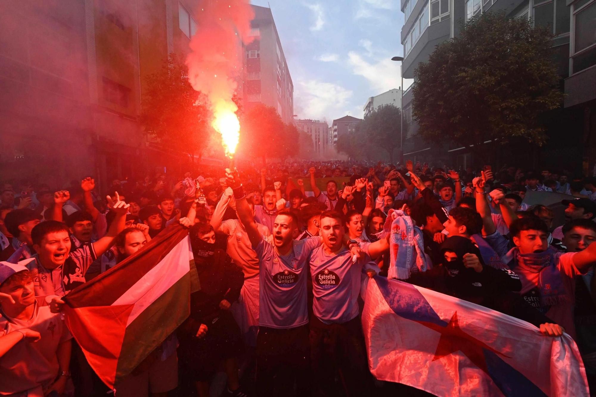 Las imágenes del Celta-PAOK