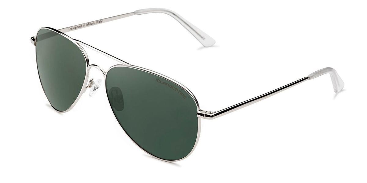 Gafas de Clandestine: Modelo Aviator Silver Dark Green 37,99 euros