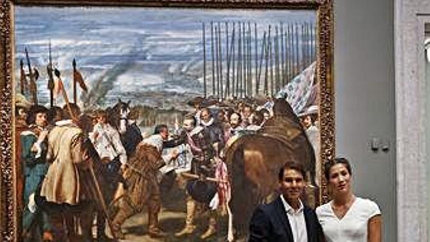 Nadal y Muguruza en el Prado.