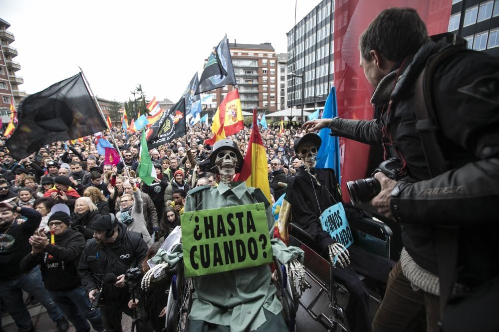 Manifestación policias en Oviedo