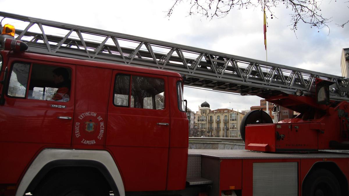 Camión de bomberos en Zamora