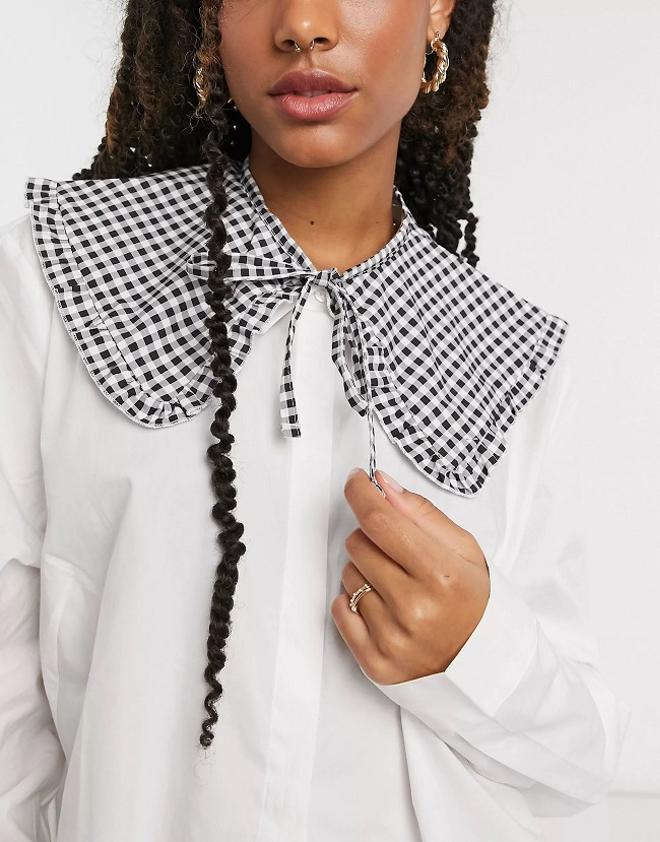 Cuello con estampado de cuadros vichy, de Asos Design