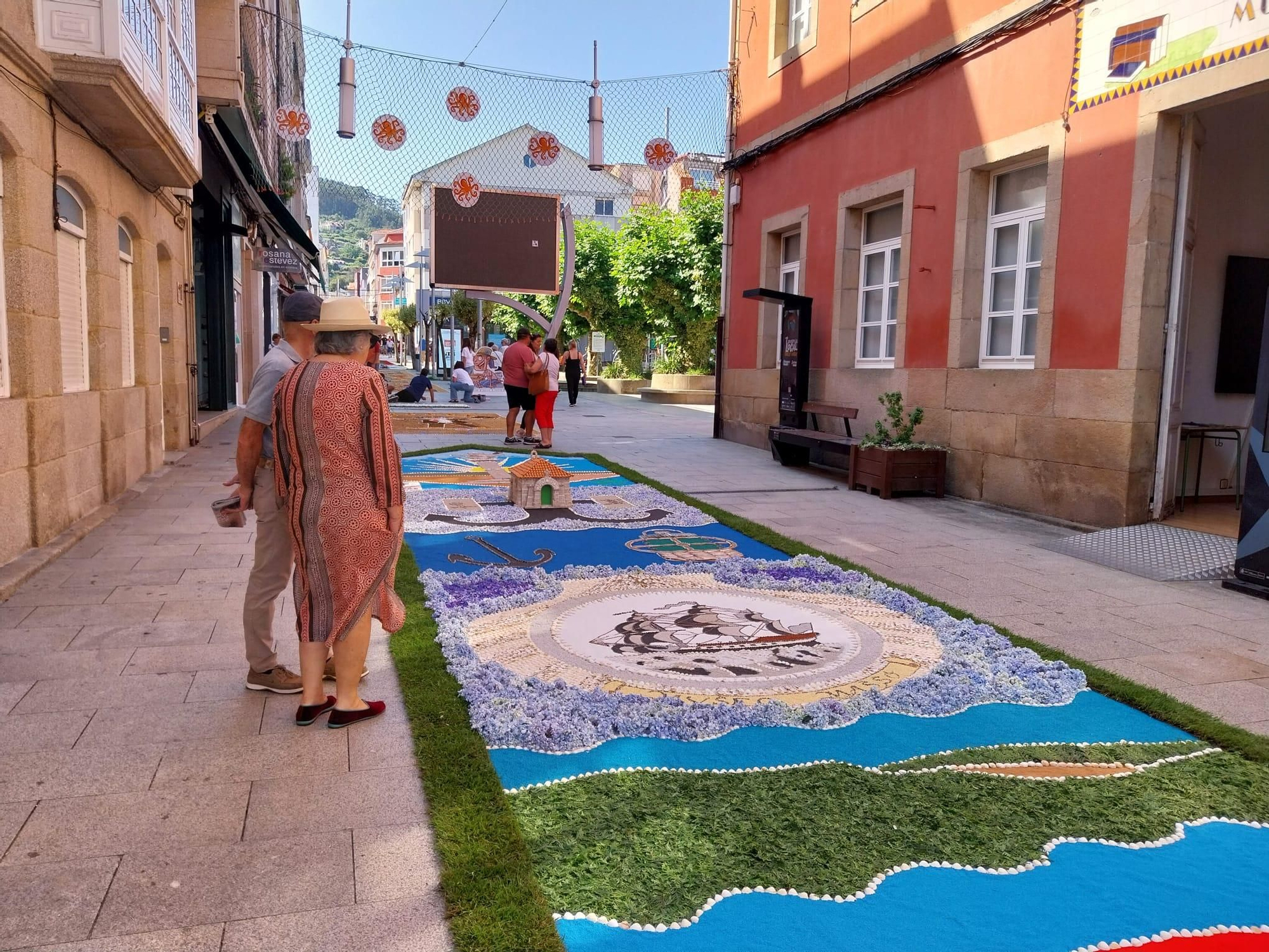 La fiesta de las alfombras florales del Corpus en Bueu (II)