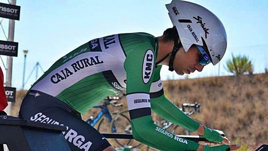 Rosón, con el maillot del Caja Rural.