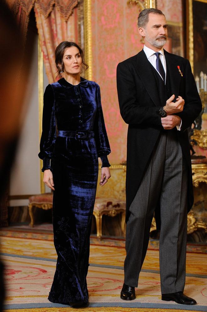 Los reyes Felipe y Letizia en el Palacio Real de Madrid