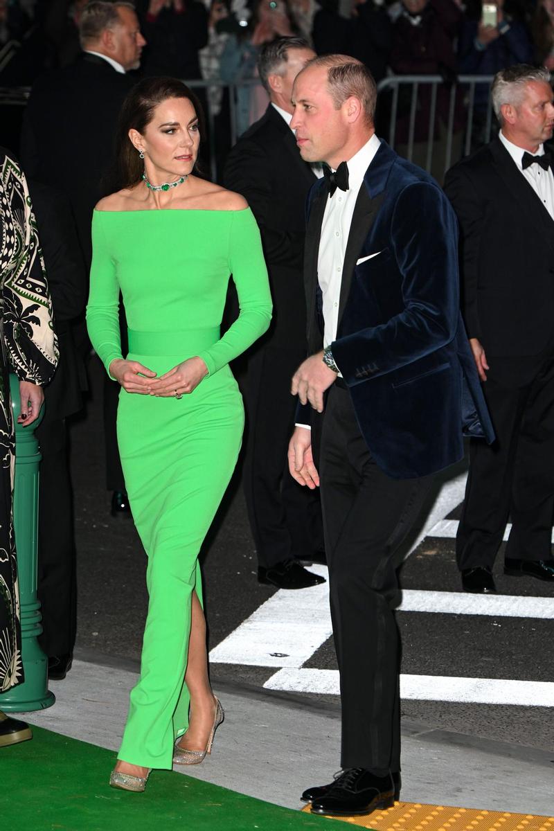 Kate Middleton, espectacular de verde, en un gala sostenible