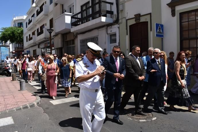 San Ginés, procesión con traca de calor a 30 grados