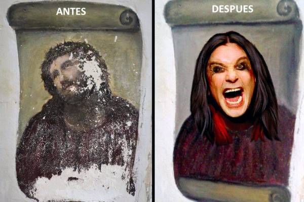 Montajes sobre el ecce homo  que figuran en las redes