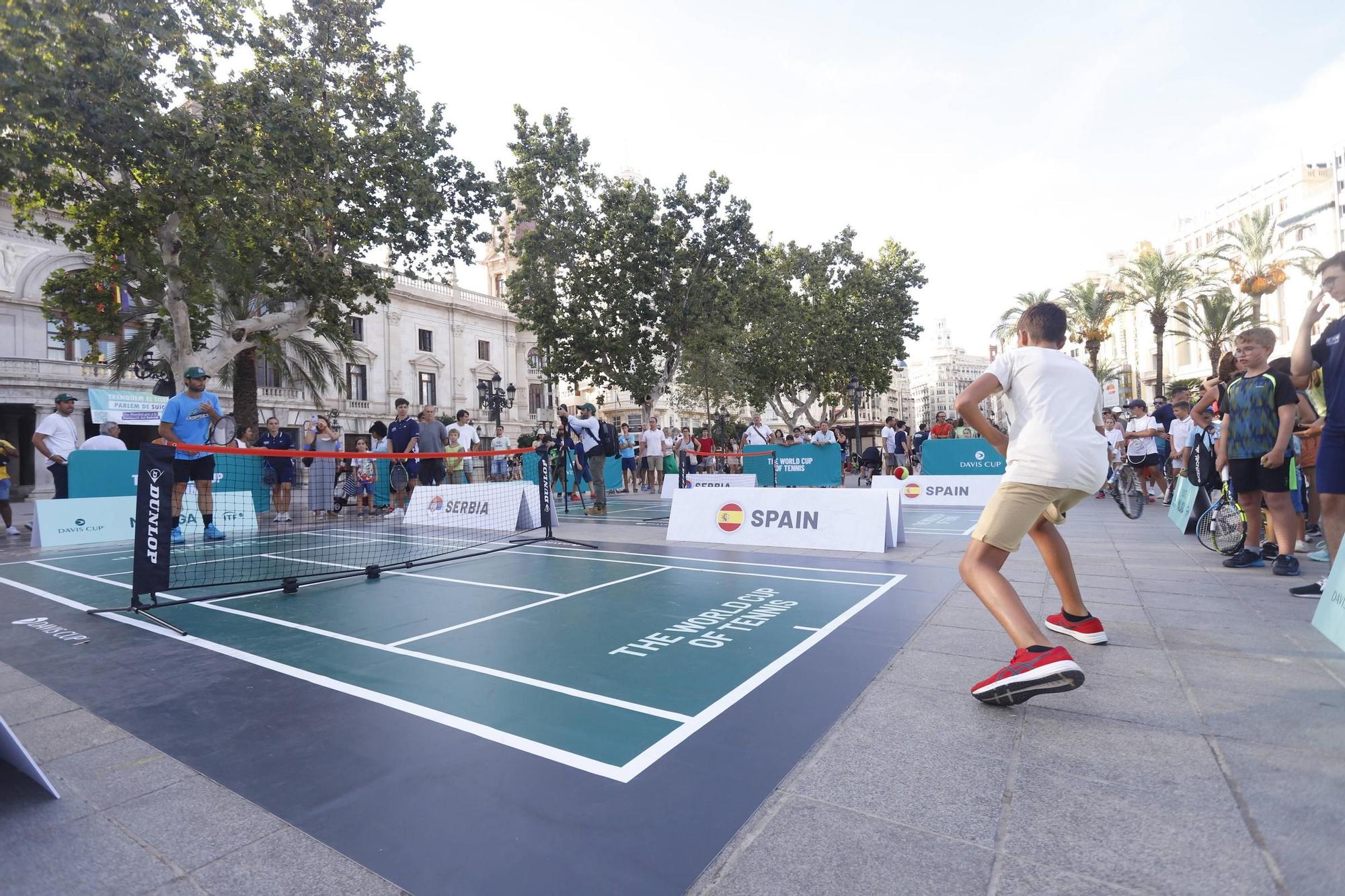 Fiesta del tenis en València por la Copa Davis