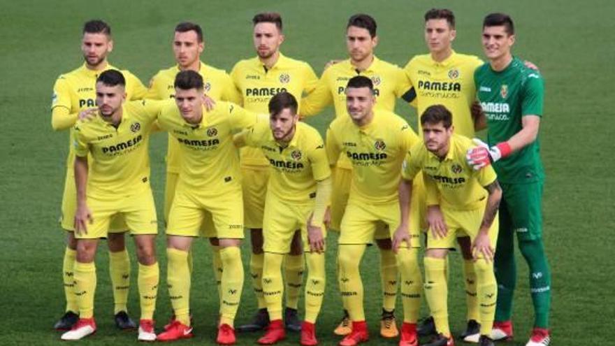 Uno de los onces iniciales del Villarreal B.