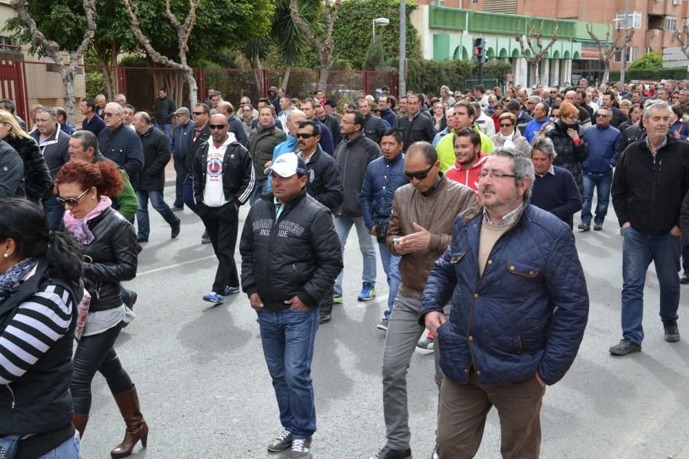 Manifestación en Murcia de los agricultores