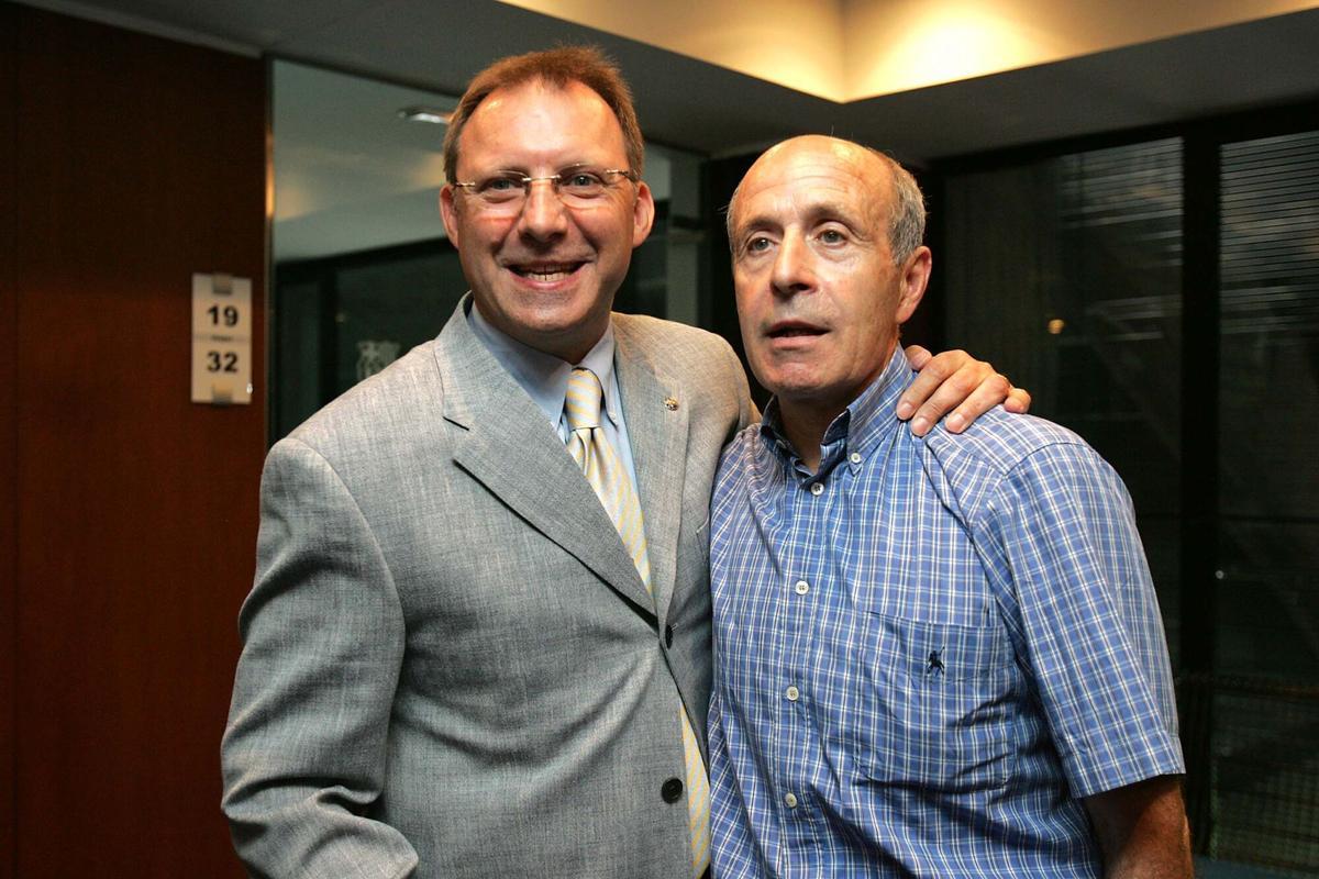 Toni Bové junto al mítico Ángel Mur, del que recogió sus primeros conocimientos de su profesión