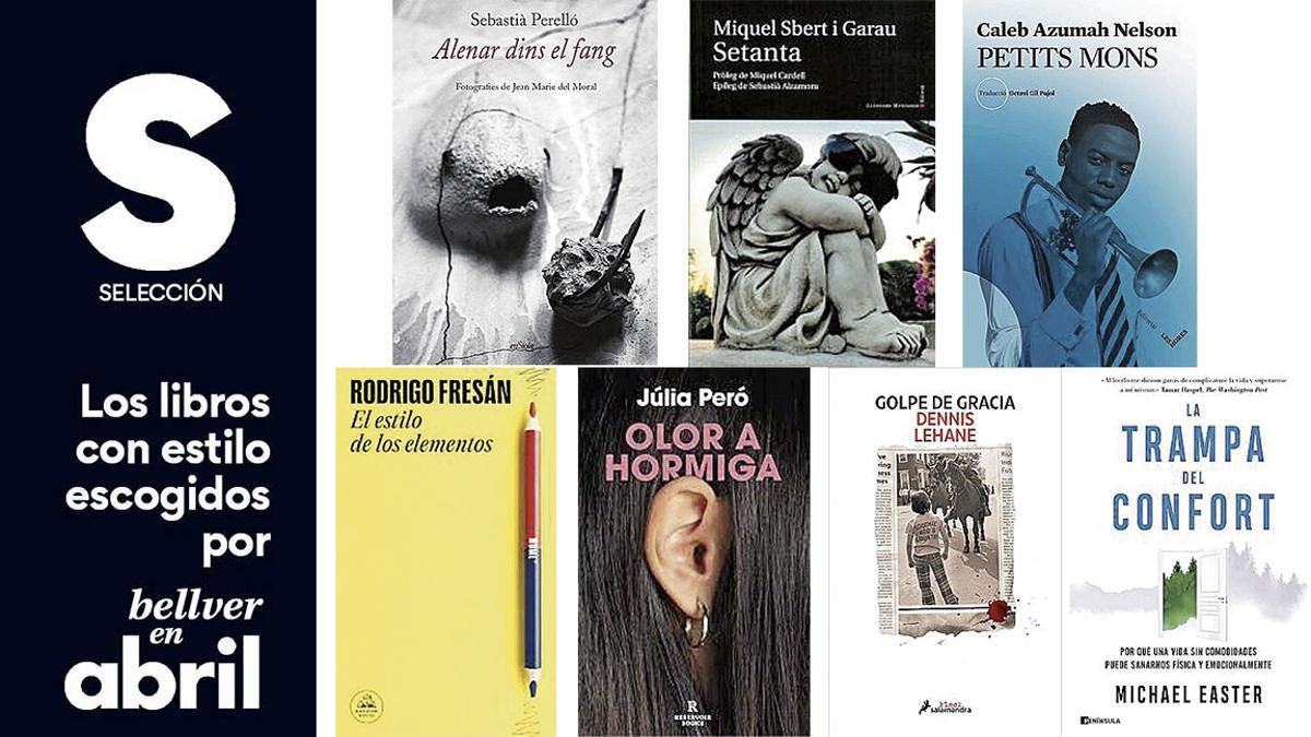 Las portadas de los libros con estilo escogidos por 'Bellver en abril', 11 de enero de 2024