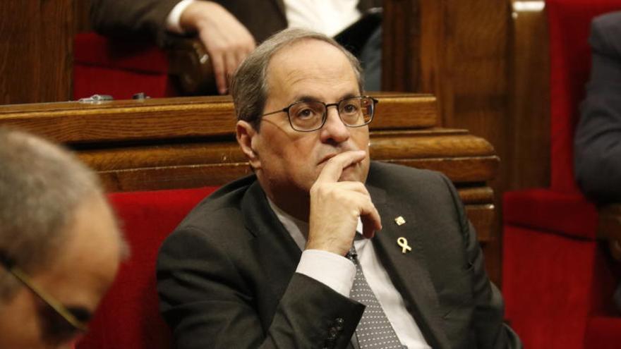 Torra, en una imatge d&#039;arxiu al Parlament