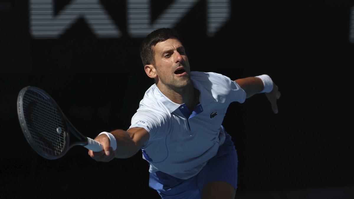 Djokovic, en el último Open de Australia.