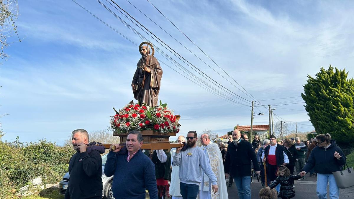 Fiesta de San Antón en Cuerres (Ribadesella).