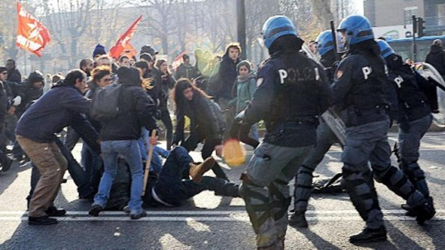 Jornada de huelga general en Italia