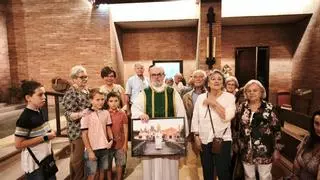 Cariñosa despedida al sacerdote Vicente Pañeda en Piedras Blancas