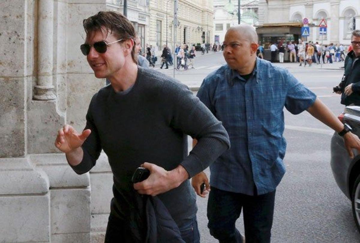 Tom Cruise en el rodaje de 'Misión Imposible 5'