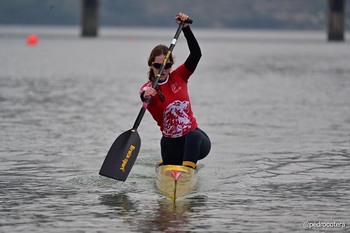 Irene Lahoz, durante un entrenamiento en el CTD de Murcia.