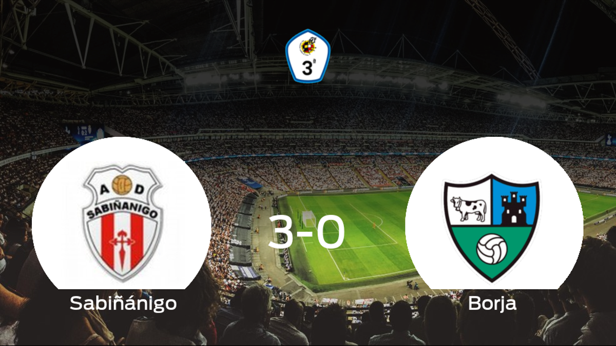 Los tres puntos se quedan en casa: goleada del Sabiñánigo al Borja (3-0)
