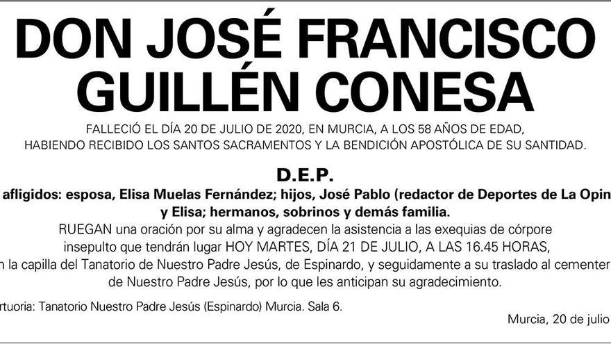 D. José Francisco Guillén Conesa