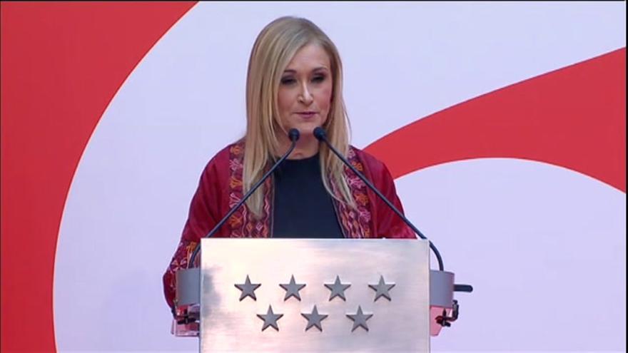 Vídeo / Cifuentes: "El tiempo de los corruptos ha llegado a su fin en la Comunidad de Madrid"