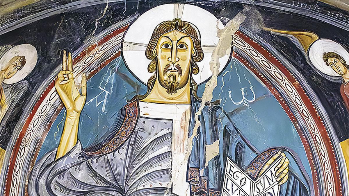 Pantocrátor, Maestro de Tahull (ca. 1122). Museo de Arte de Cataluña.