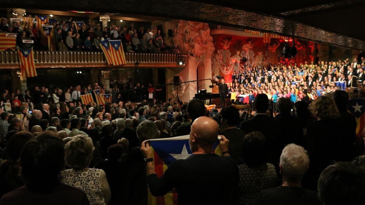 Final del concierto de Sant Esteve en el Palau de la Música.