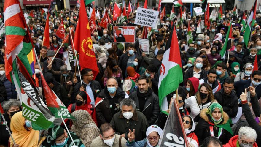 Unes 2.000 persones es manifesten a Madrid contra el gir sobre el Sàhara