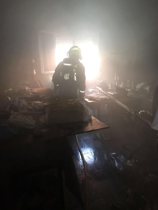 Incendio en una vivienda del Carrizal