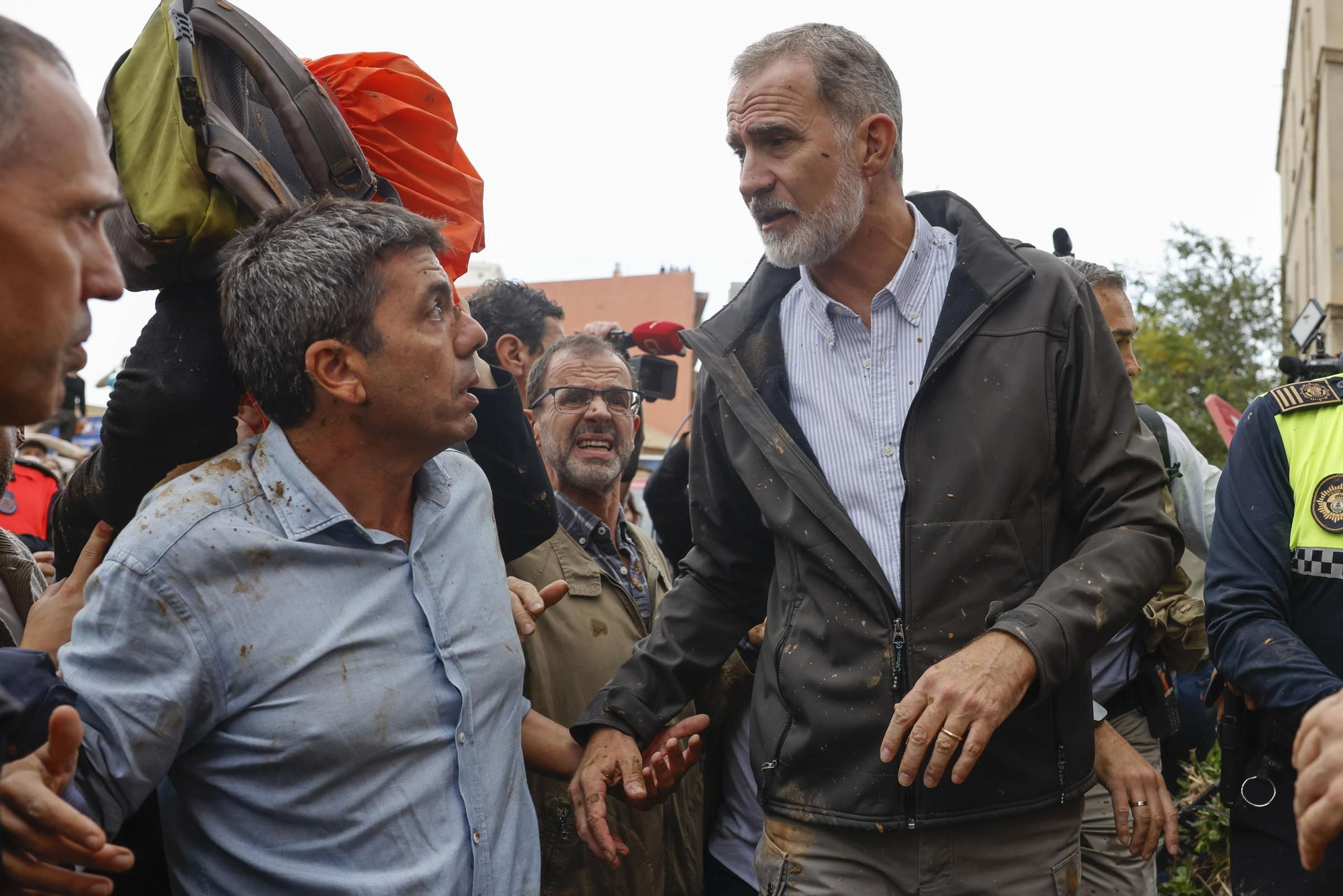 Disturbios en la visita de los Reyes, Sánchez y Mazón a Paiporta