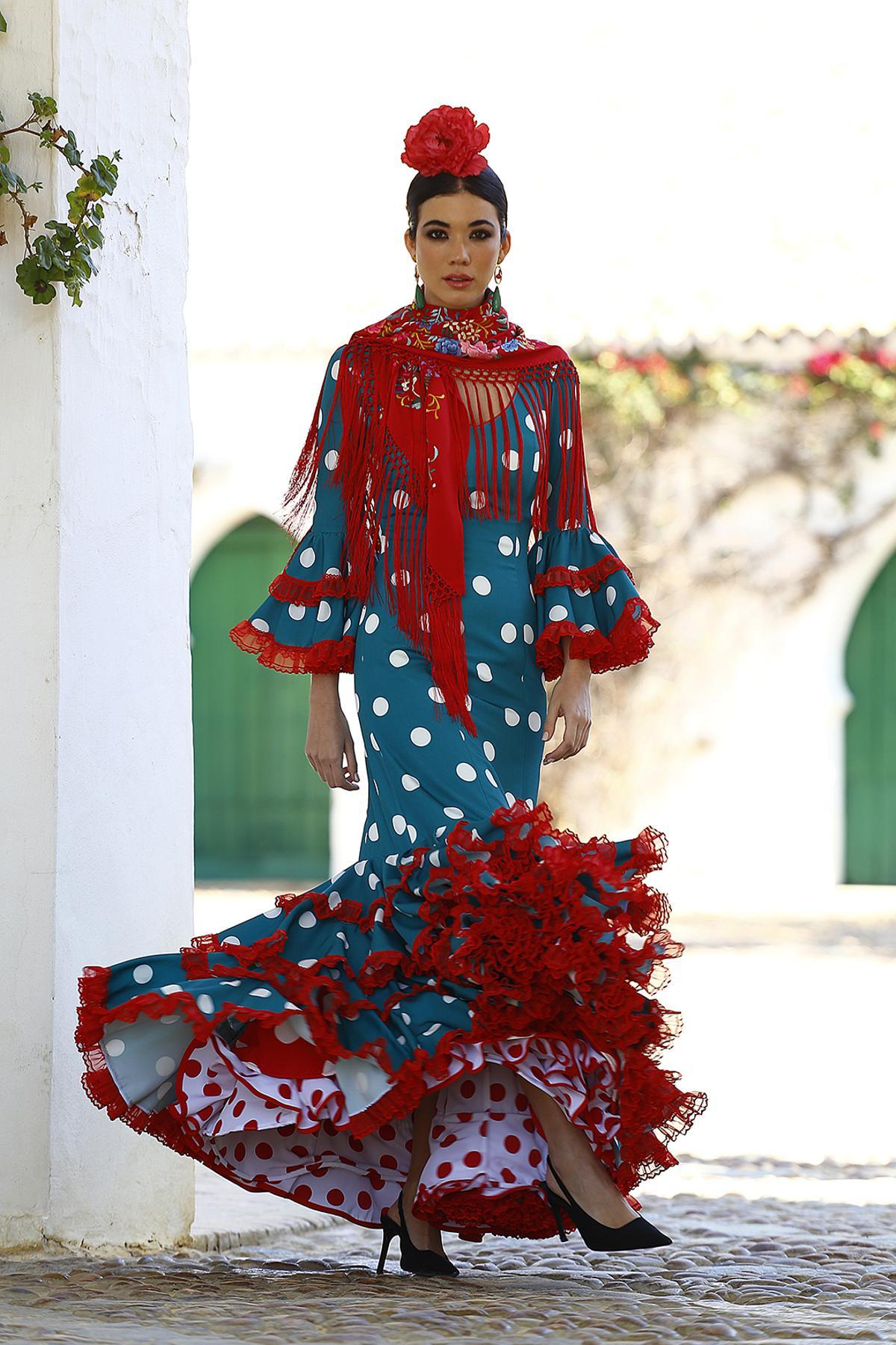 Traje de flamenca de la Fabiola 1987.