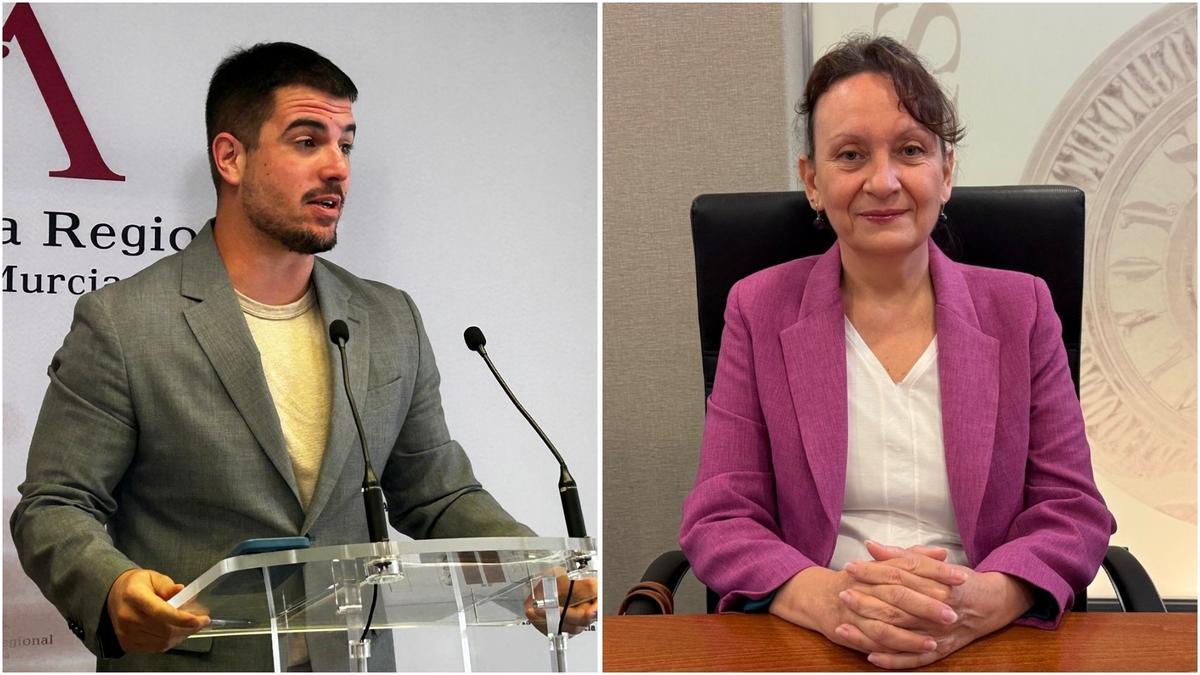Miguel Ortega (PSOE) y María Marín (Podemos-IU).