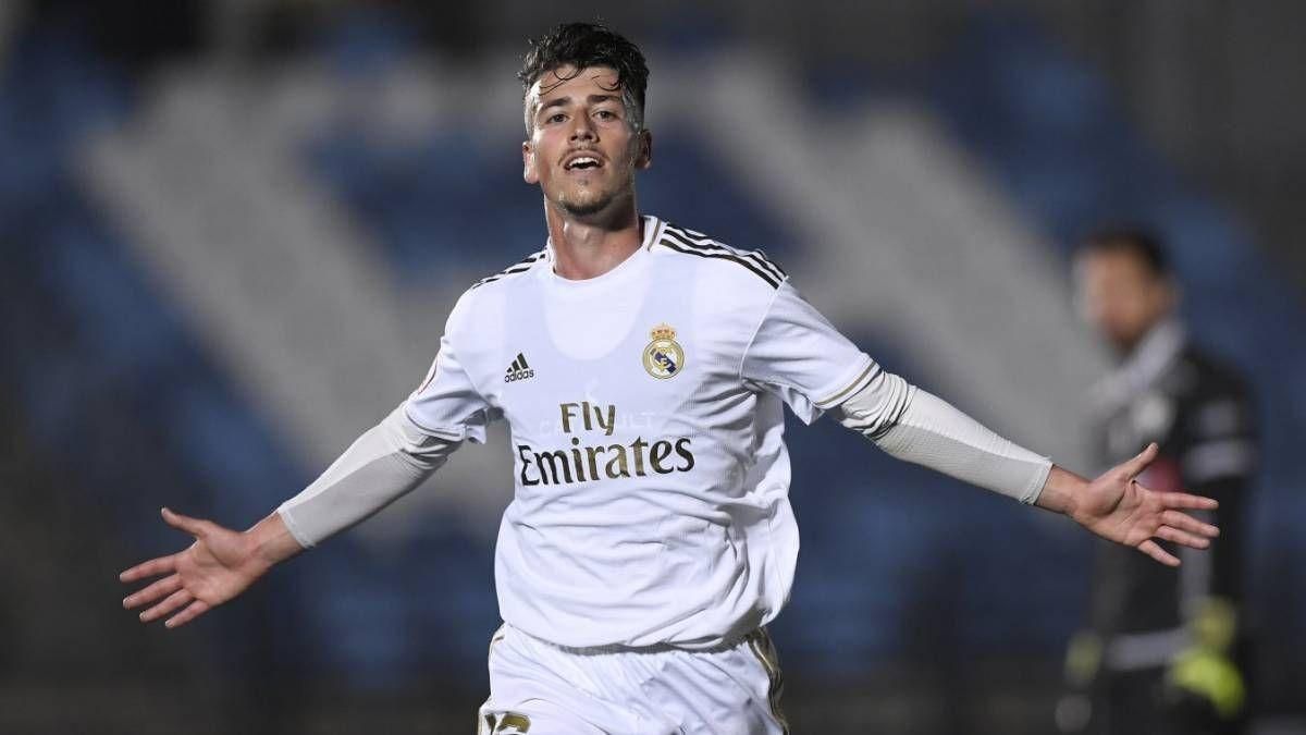 Antonio Blanco, en un partido con el Real Madrid Castilla.