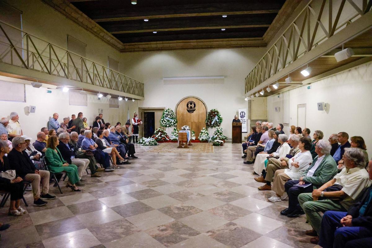 Acto de homenaje a Justo Beramendi en el Museo do Pobo Galego
