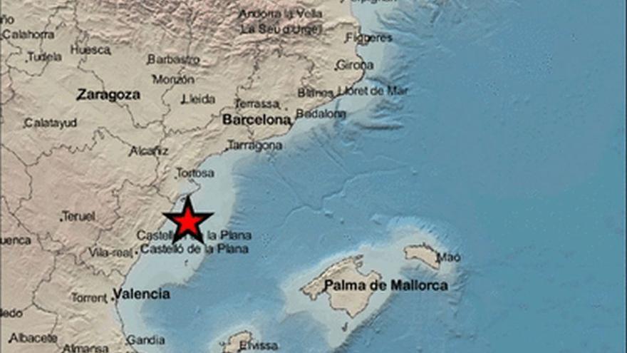 Dos terremotos frente a la costa de Castellón