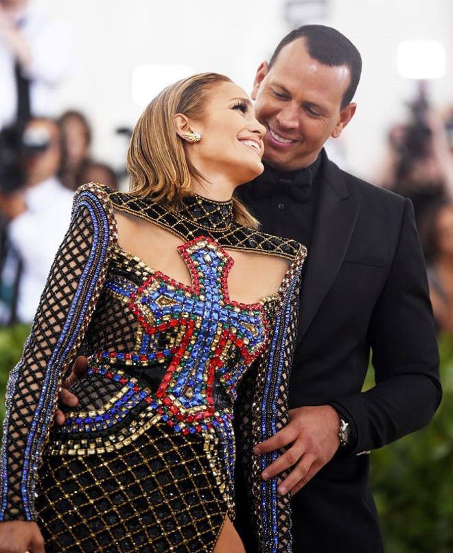 Jennifer Lopez y Alex Rodriguez en la gala MET 2018